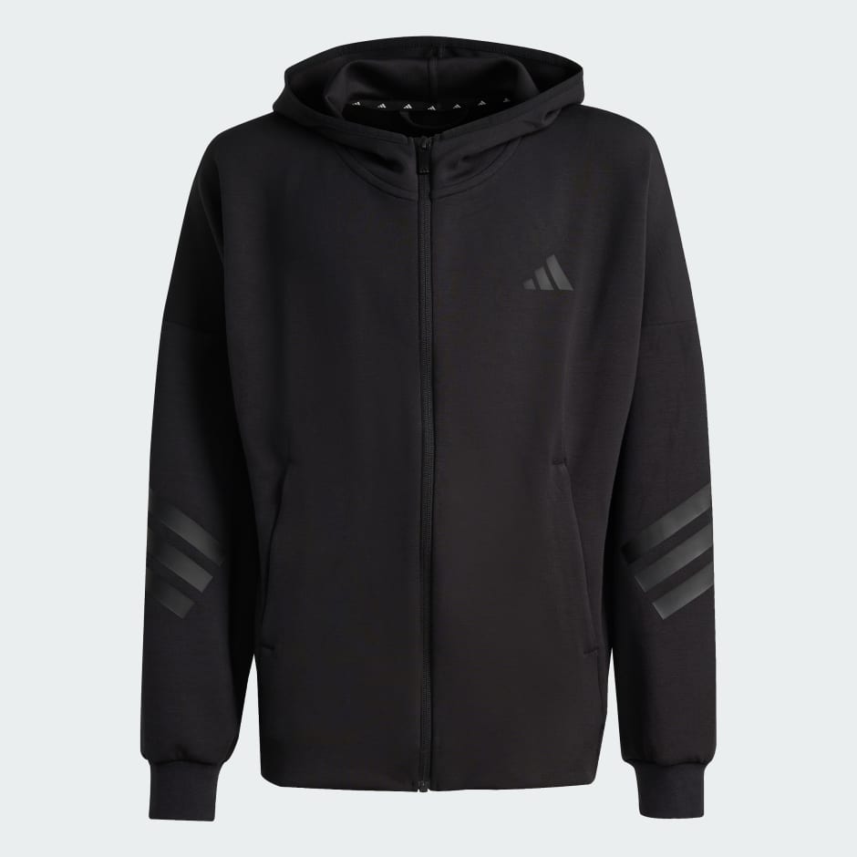 جاكيت بقبعة FUTURE ICONS 3 STRIPES FULL ZIP