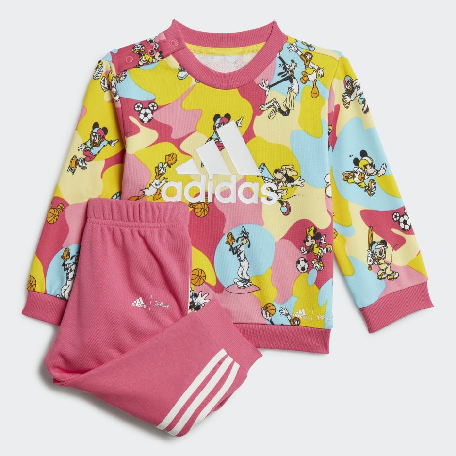 Representar Cien años Fácil adidas adidas x Disney Mickey Mouse Jogger Set - Pink | adidas BH