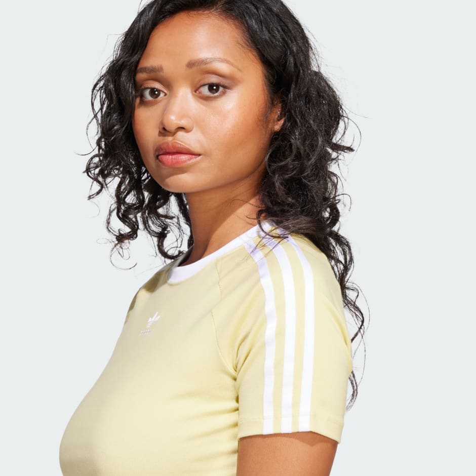 Tricou Baby Tee cu 3 dungi