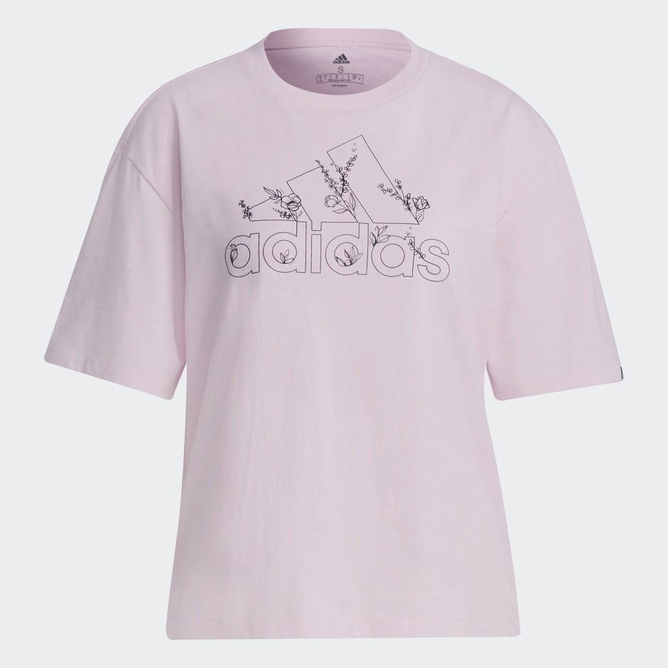 Soft Floral Logo Graphic Tee
