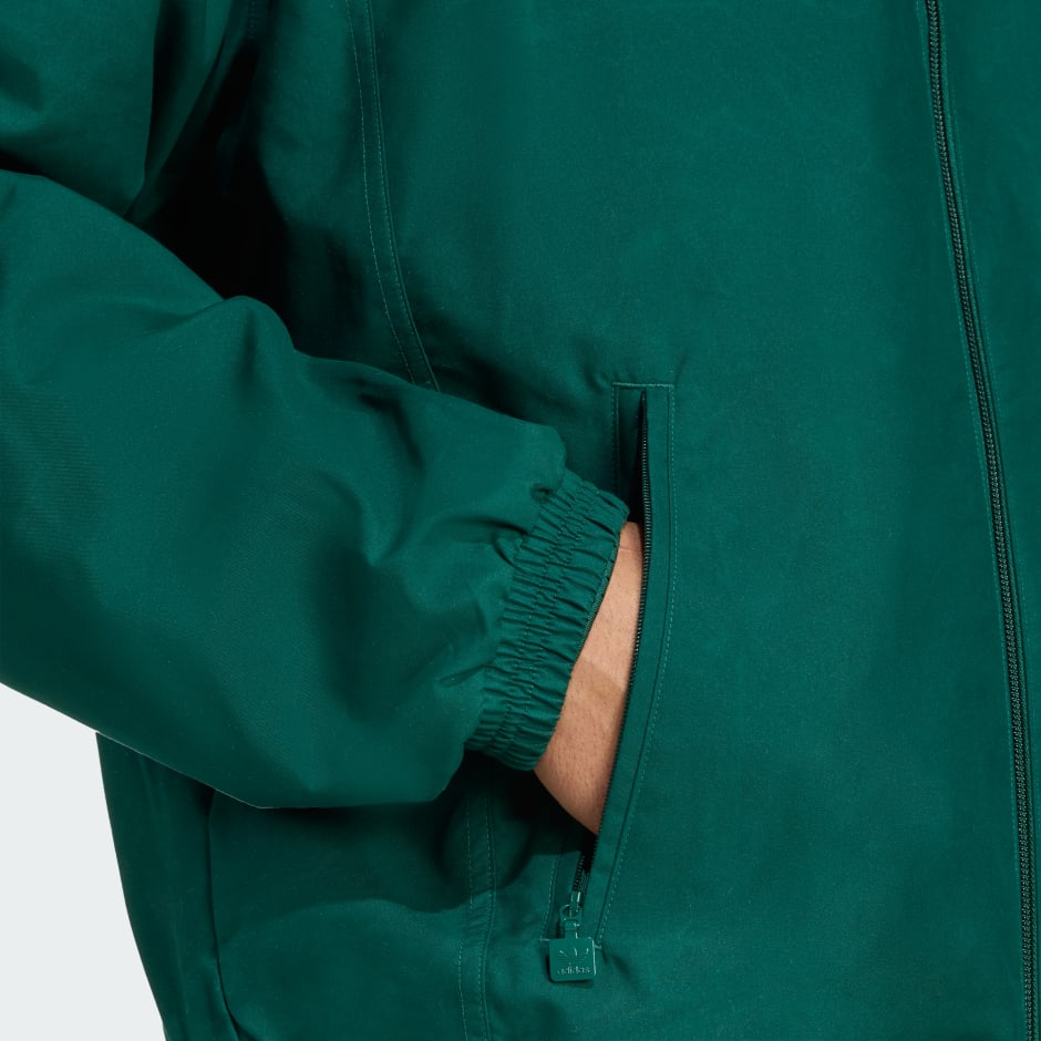 Brushed Woven Track Top