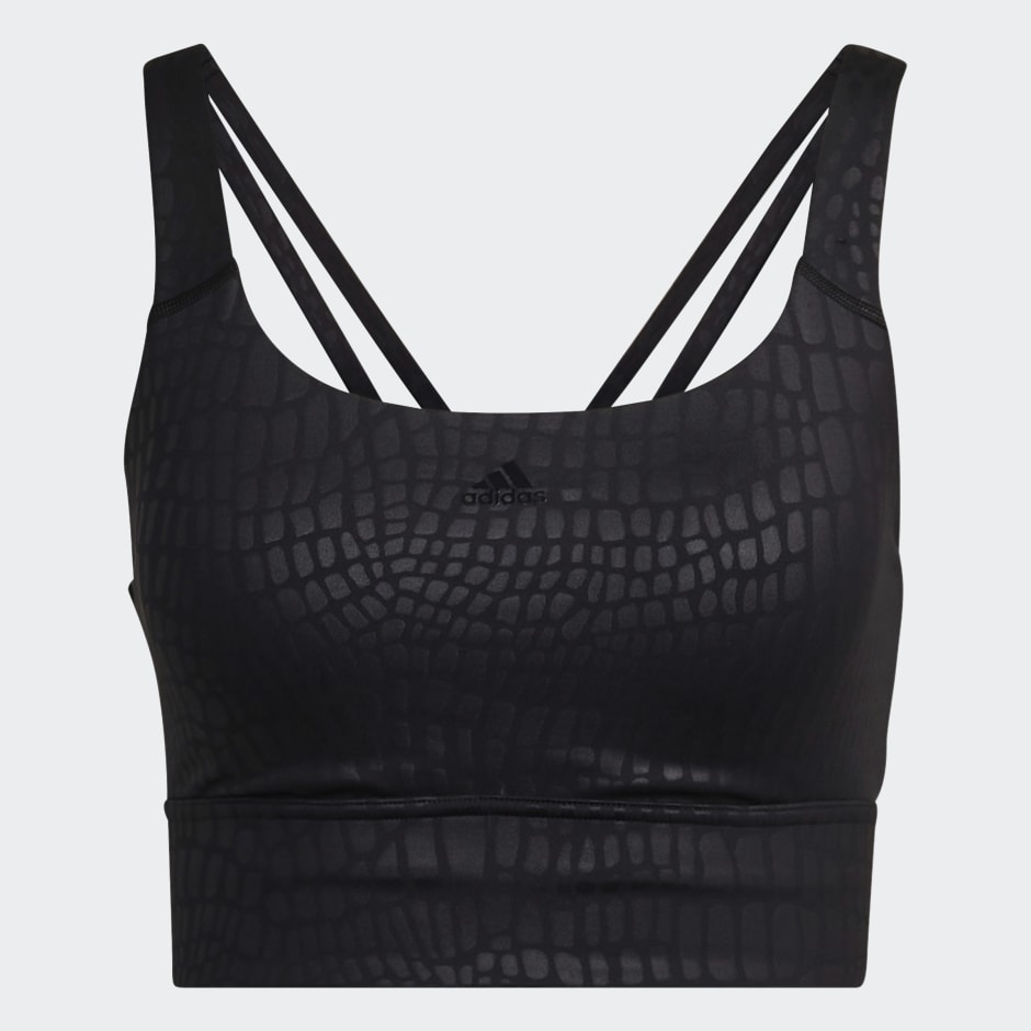 vertical Evaluable conductor adidas Powerimpact Training Medium-Support Longline Bra - Black | adidas KW