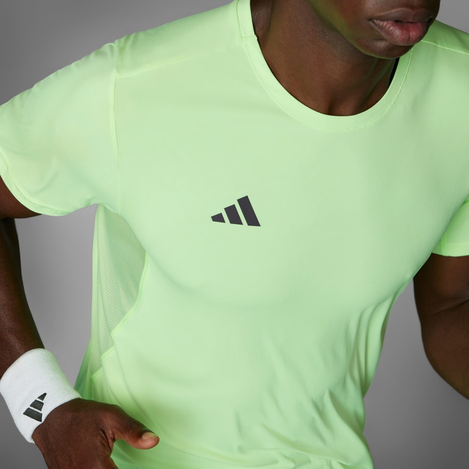 Men's Clothing - Adizero Essentials Running Tee - Green | adidas 