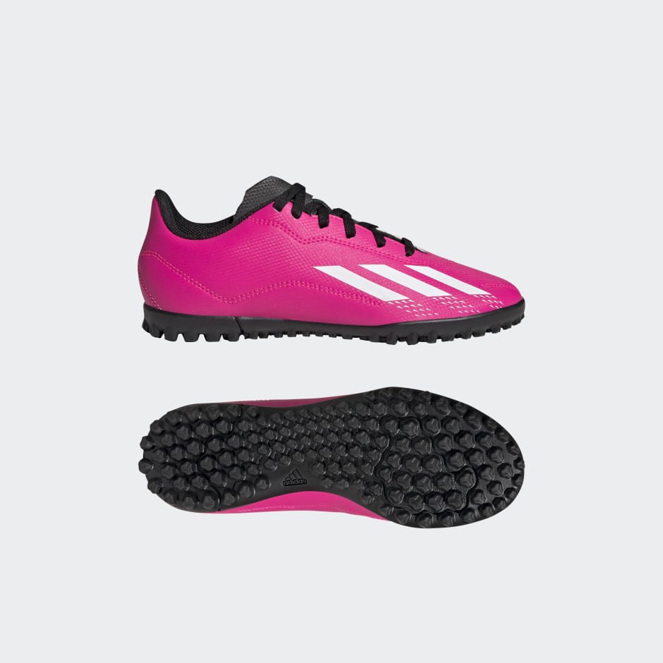 Pink and white adidas hotsell football boots