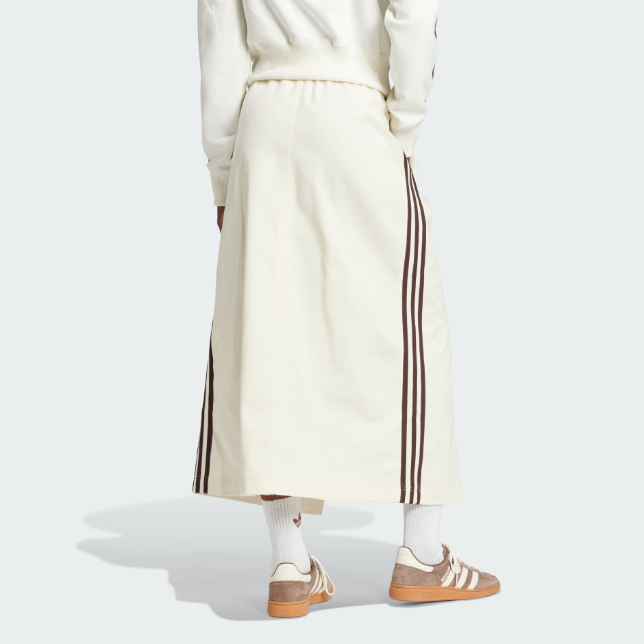 Cotton Twill Midi Skirt