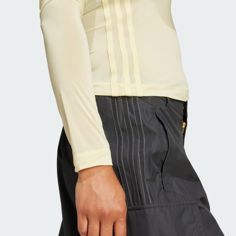 Adicolor Sheer 3-Stripes Long Sleeve Tee