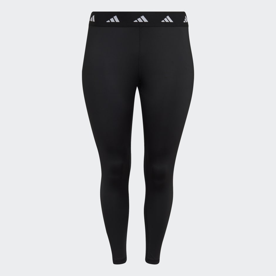 adidas Techfit 7/8 Leggings (Plus Size) - Black