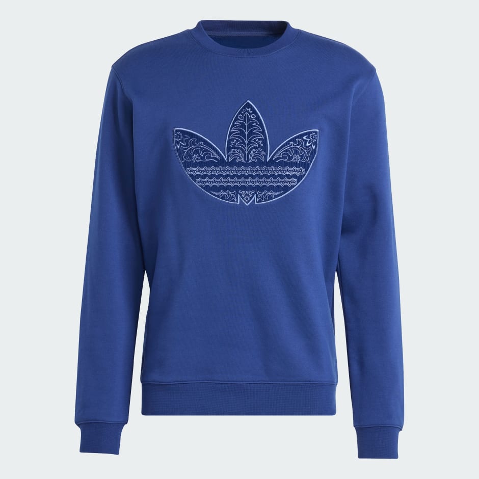 Adidas originals applique trefoil sweatshirt sale