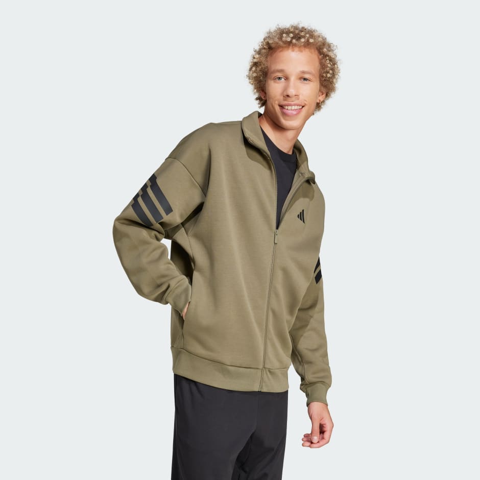 adidas Future Icons 3-Stripes Woven Track Jacket - Green adidas Future Icons 3-Stripes Woven Track Jacket - Green
