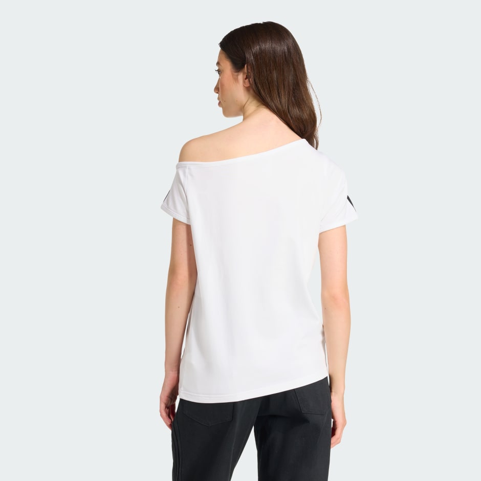 ★ adidas★ Off shoulder tee white KC8795 Adidas off-shoulder Top | White | FARFETCH
