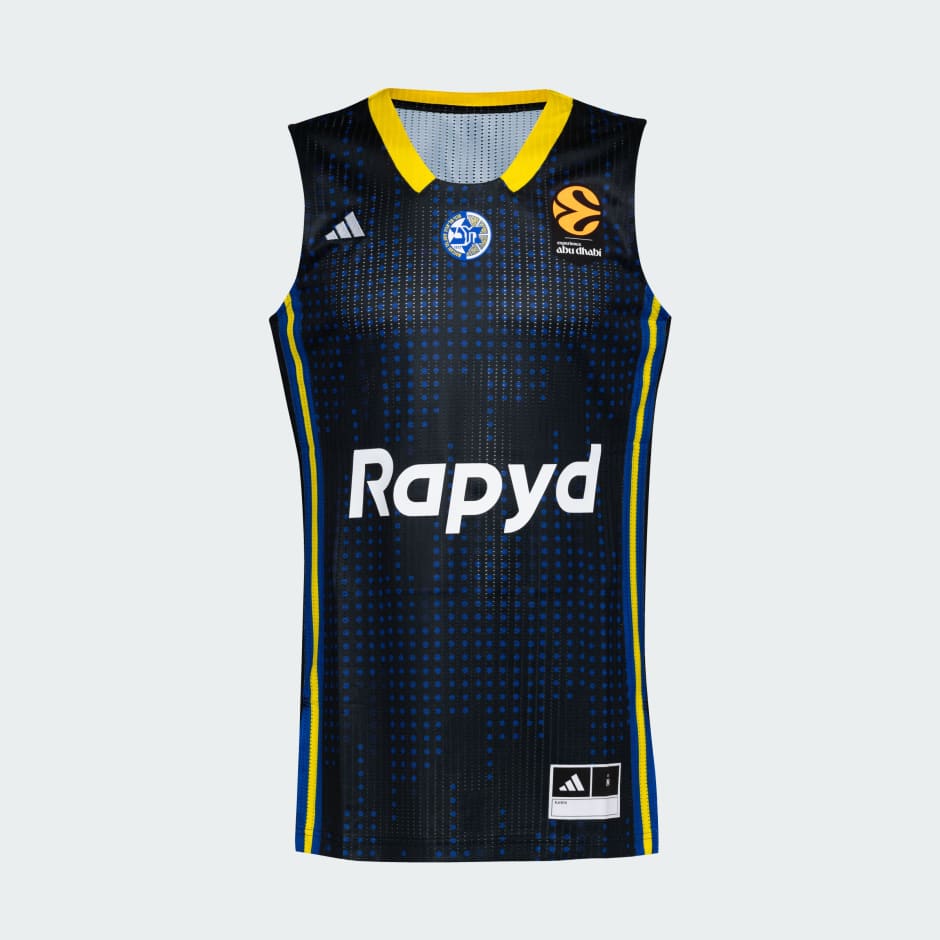 גופיית משחק כדורסל שלישית מכבי תל אביב 25/26