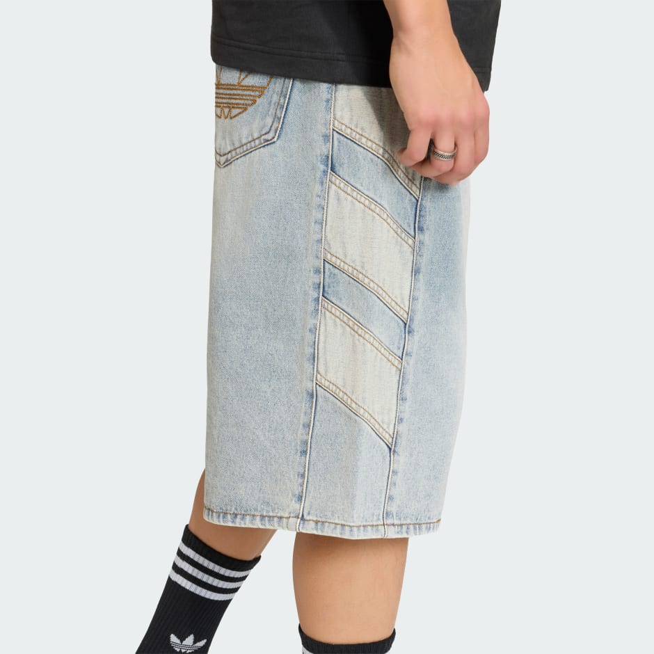 PANTALONI SCURȚI DIN DENIM