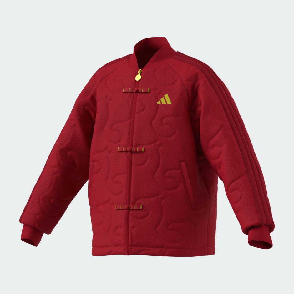 SPORTSWEAR Junior Boys 3 Stripes Quilted Padding Jacket