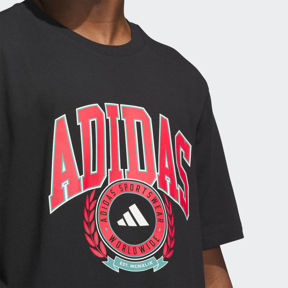 Tricou cu Grafică și Emblemă Varsity