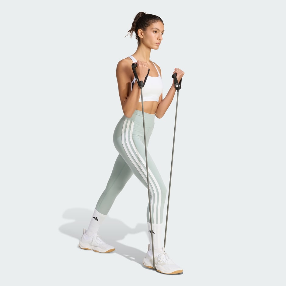 Optime Essentials Workout 3-Stripes Medium Support Bra