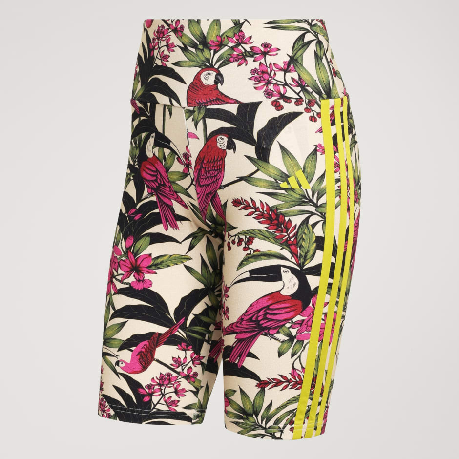 PANTALONI SCURȚI DE CICLISM ADIDAS x FARM RIO