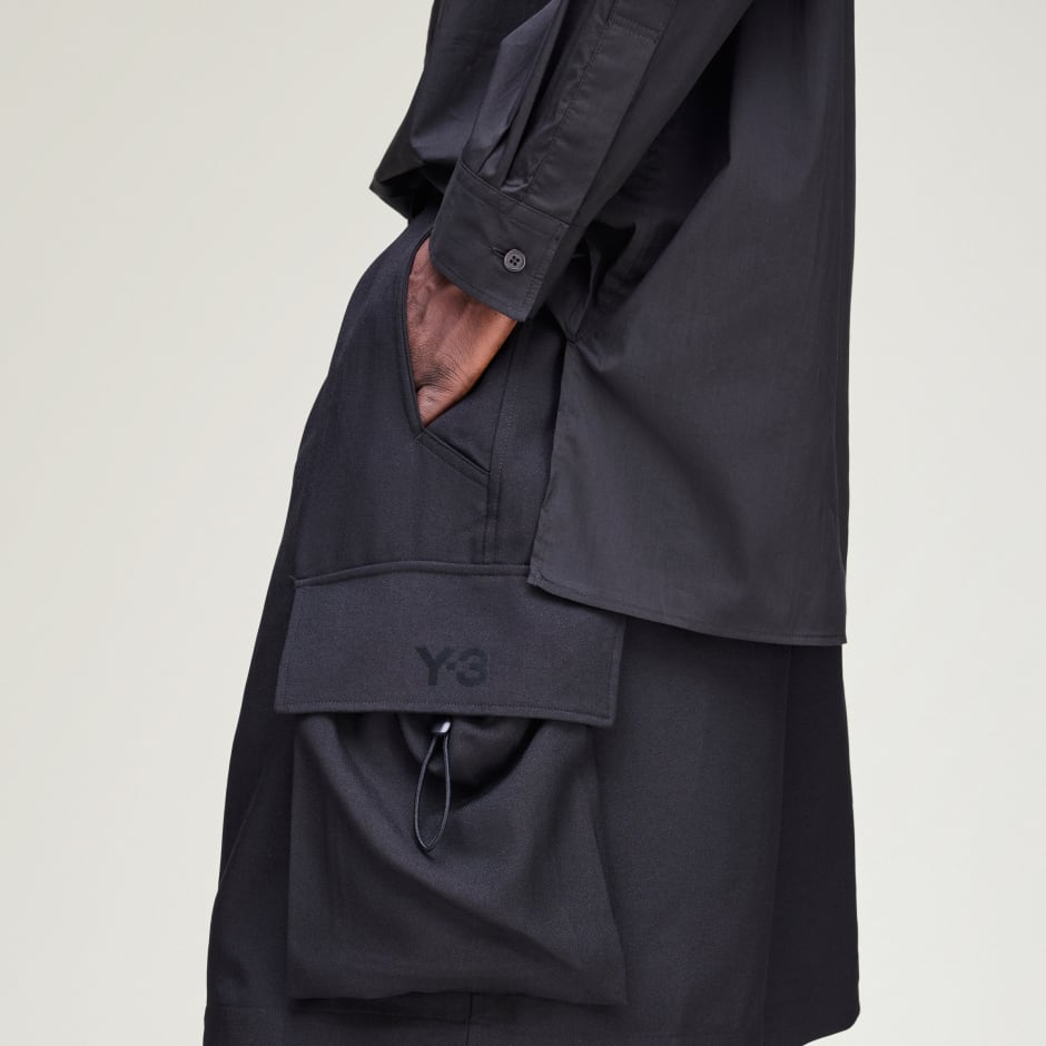 Y-3 SPORT UNIFORM CARGO SHORTS