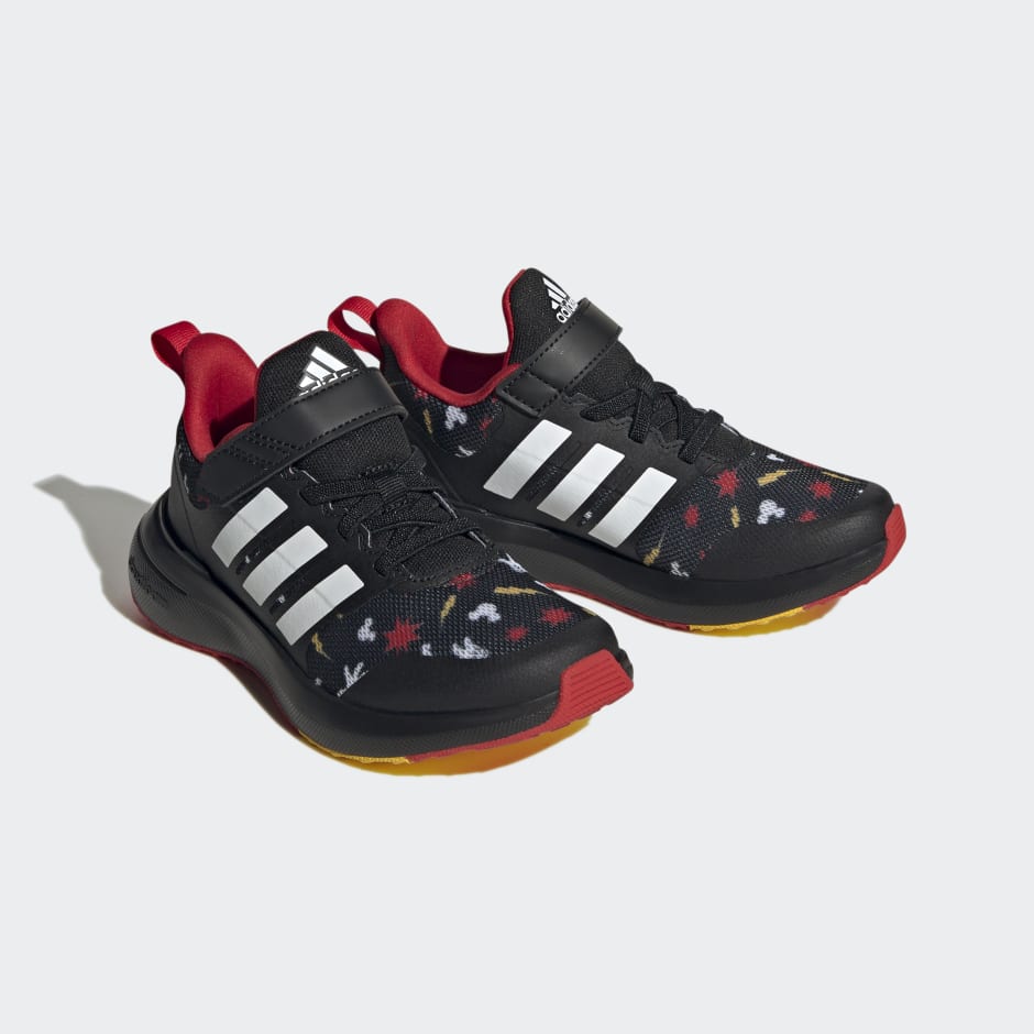 adidas x Disney FortaRun 2.0 Mickey Cloudfoam Elastic Lace Top Strap Shoes image number null