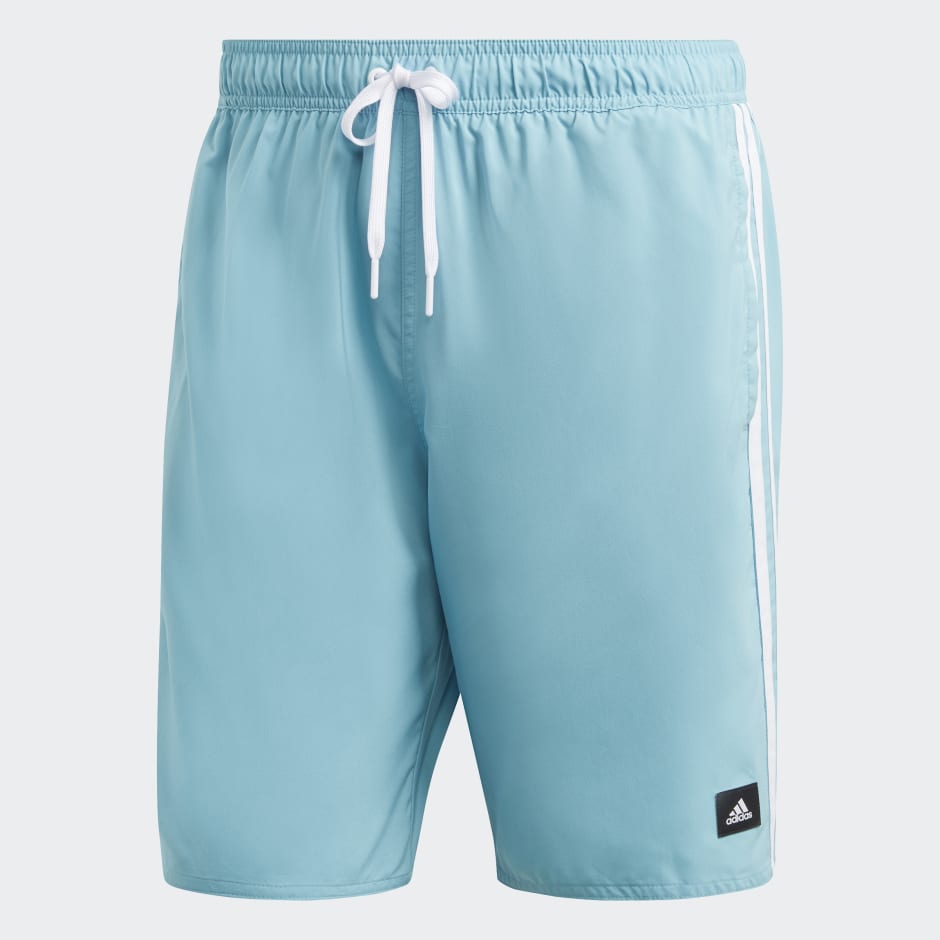 adidas 3-Stripes CLX Swim Shorts - Blue | adidas UAE