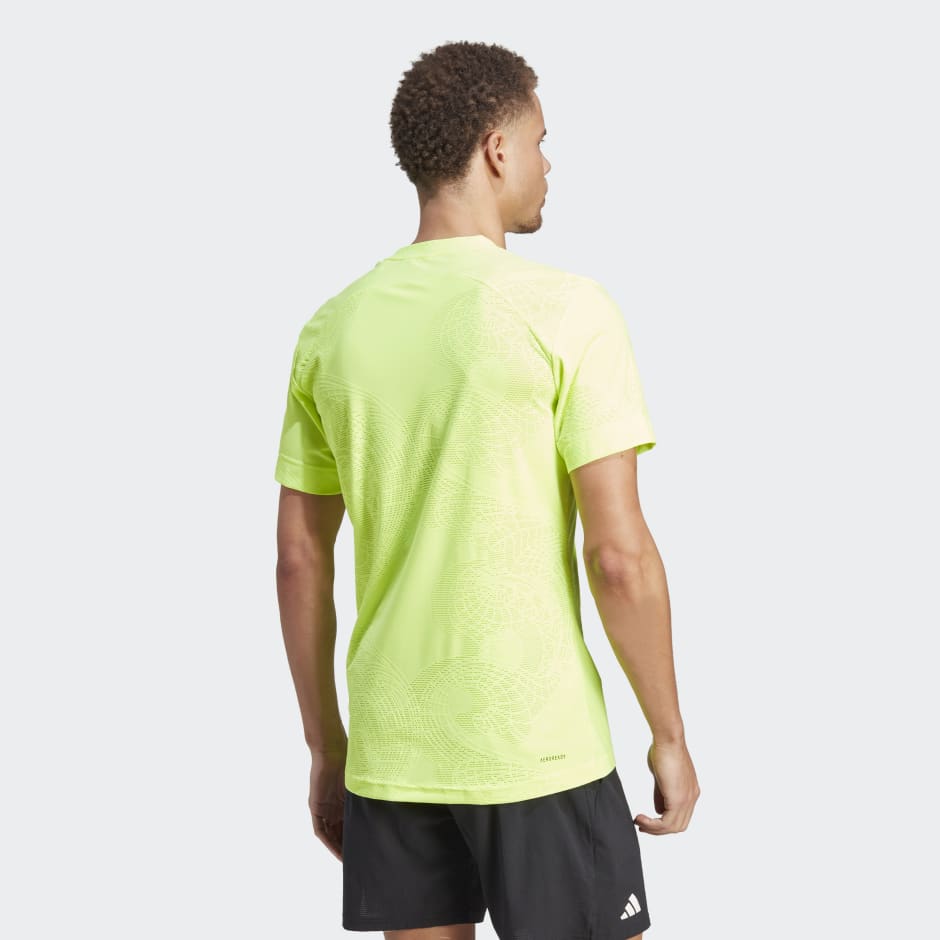 adidas AEROREADY FreeLift Pro Tennis Tee - Green | adidas UAE