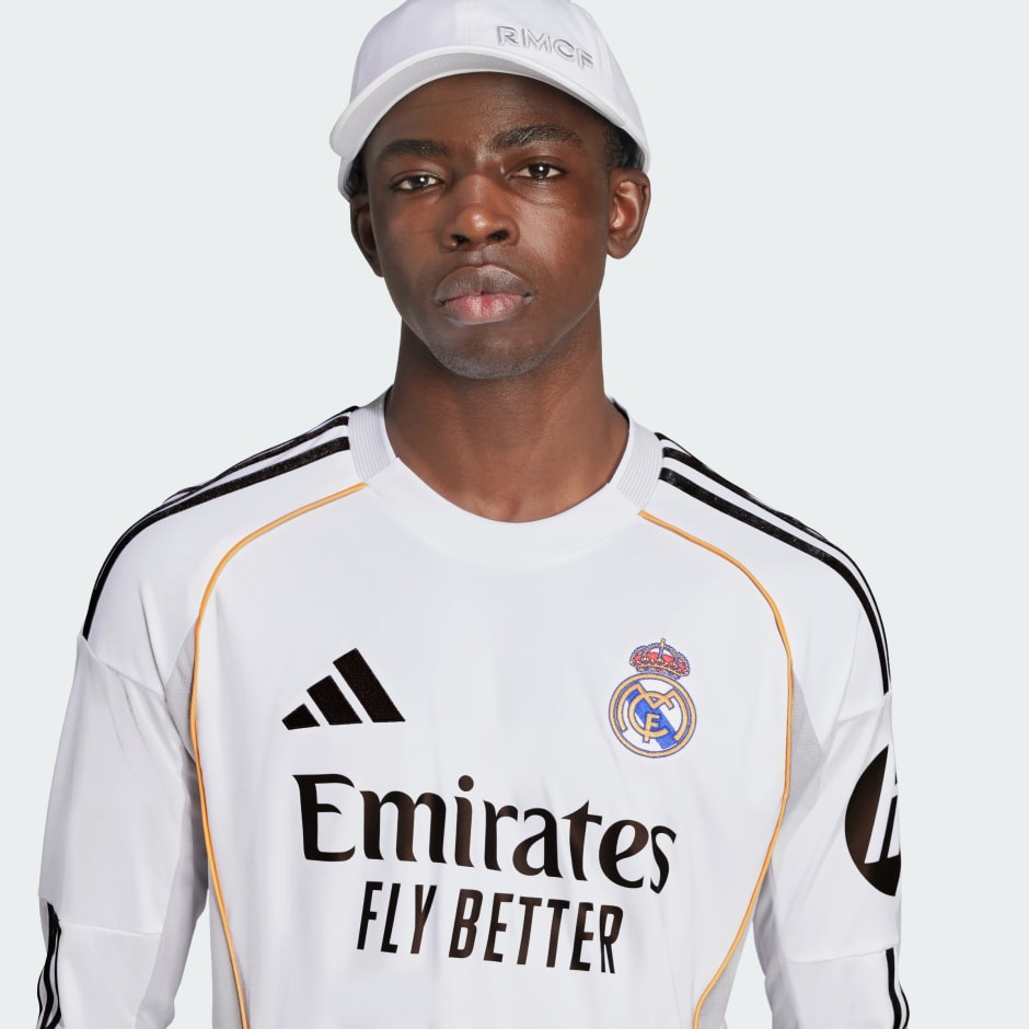 Tricou cu m&acirc;necă lungă Real Madrid 25/26 pentru meciurile de acasă