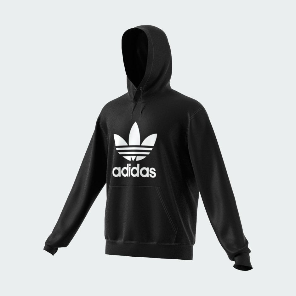 Adidas trefoil hoodie blue online