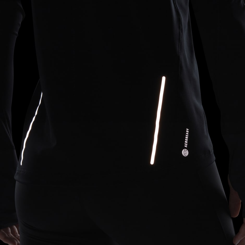 Fast Running Half-Zip Long Sleeve Top