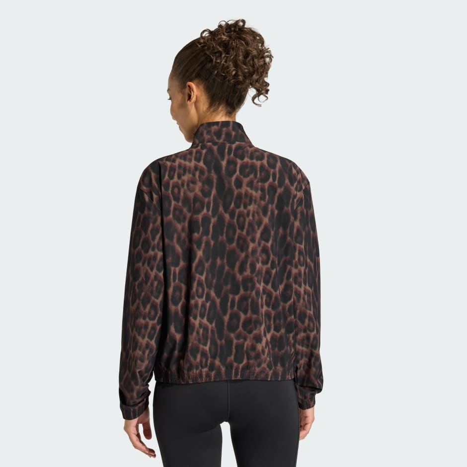 Workout Essentials Leopard Woven Jacket