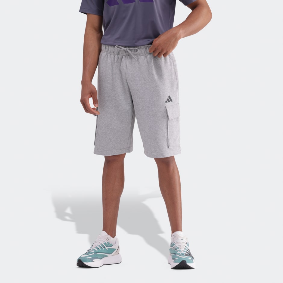 Essentials Feel Cozy French Terry Cargo Shorts
