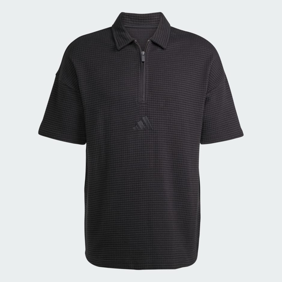 All SZN Waffle Knit Half-Zip Polo