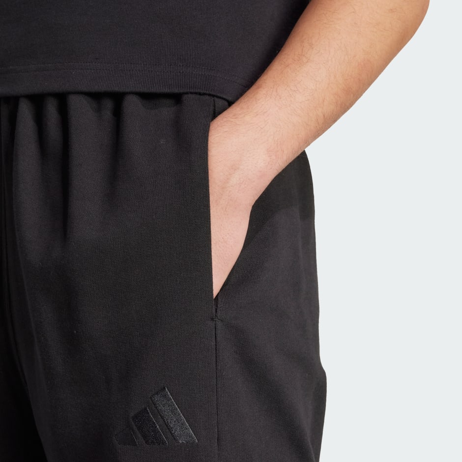 ALL SZN French Terry Loose Cargo Open Hem Pants