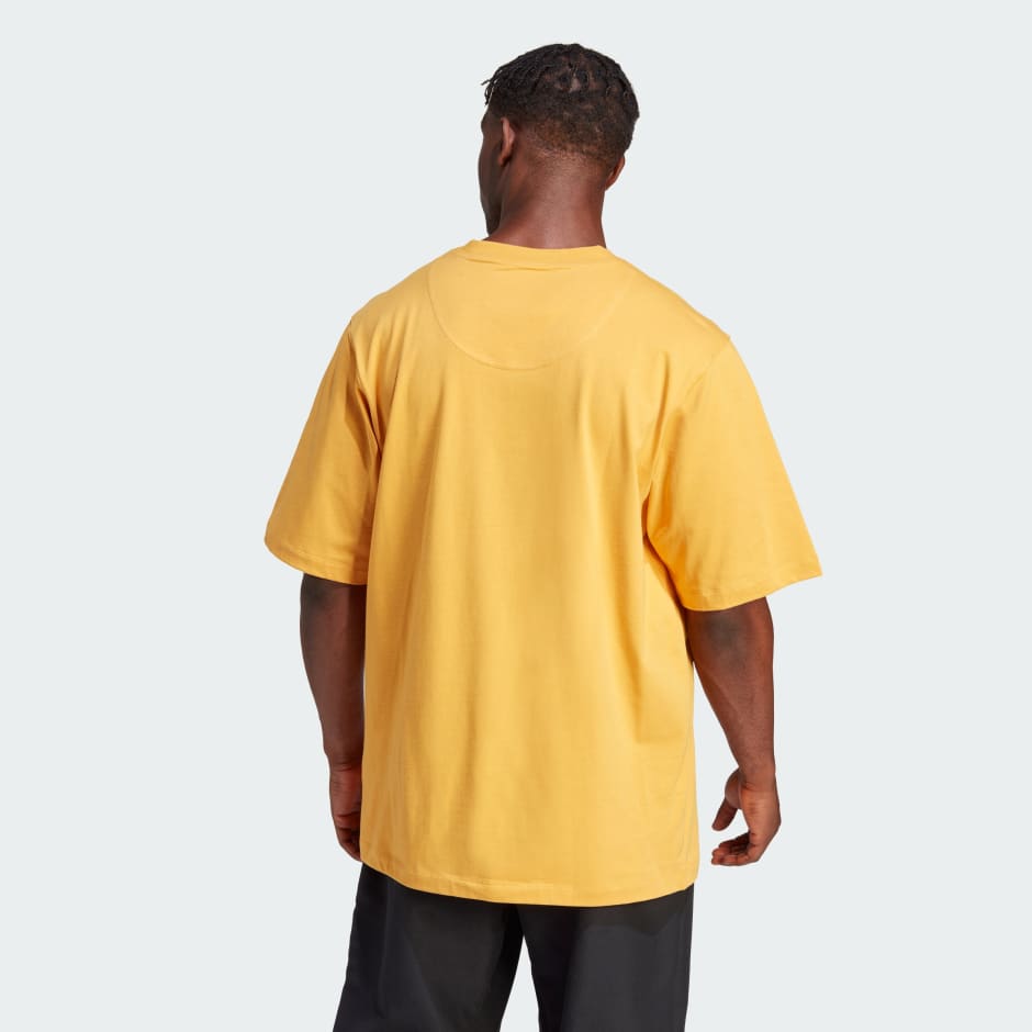 Adidas yellow best sale t shirt