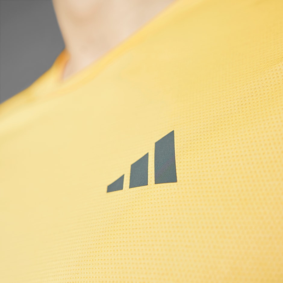 Clothing - Adizero Running Tee - Yellow | adidas South Africa