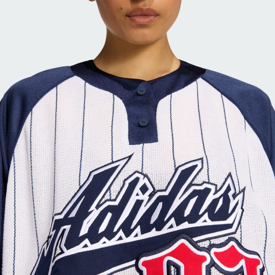 تيشيرت ADIDAS ORIGINALS PREMIUM KNIT BASEBALL SHORT SLEEVE TOP