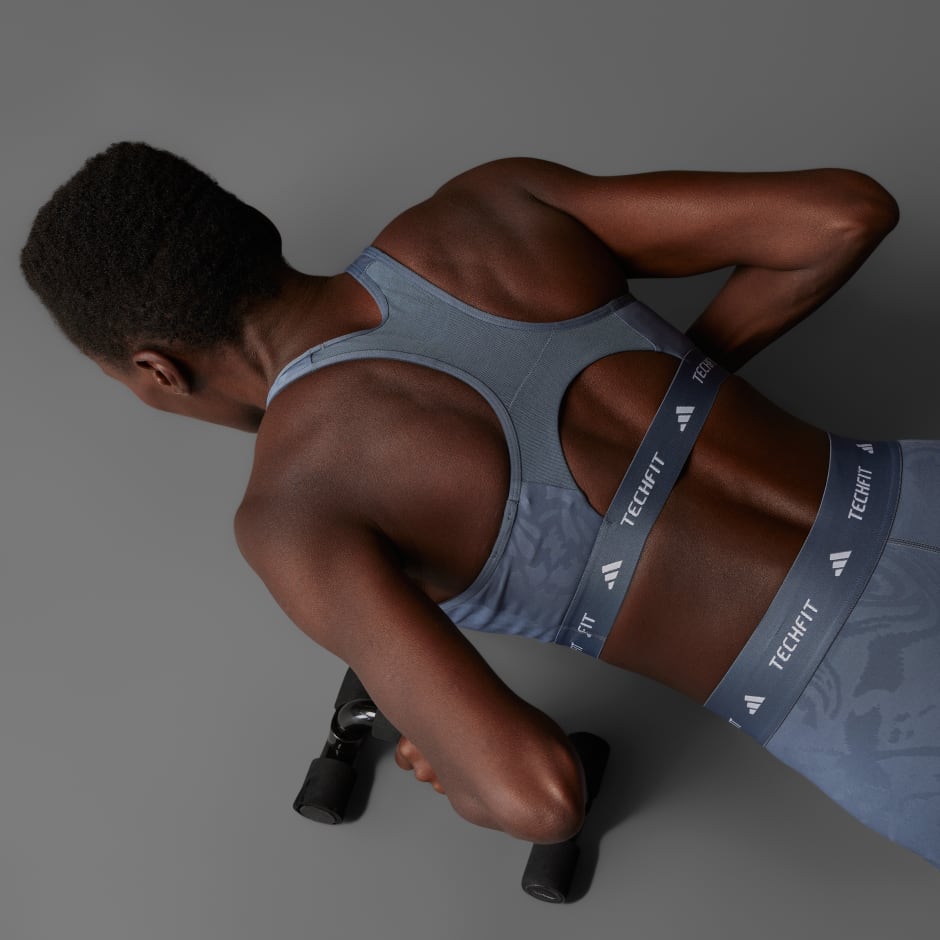 Sportski grudnjak Techfit Medium-Support High-Neck Print