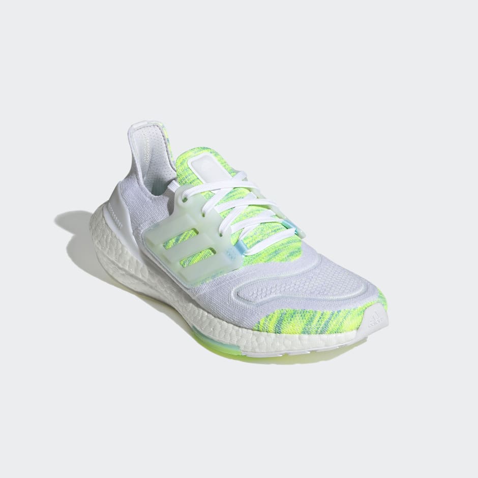 Adidas Ultraboost 22 Metal Grey/Line Green/Off White Women's Running ...