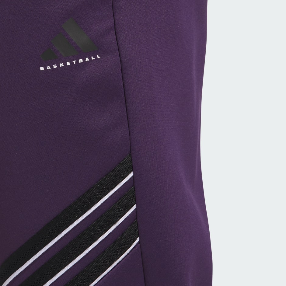 ウェア adidas Basketball Pants Clothing - Adidas Basketball Crazy Warm Fleece Pants - Purple