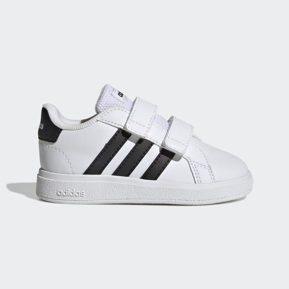 Shoes - Grand Court Lifestyle Hook and Loop Shoes - White | adidas ...