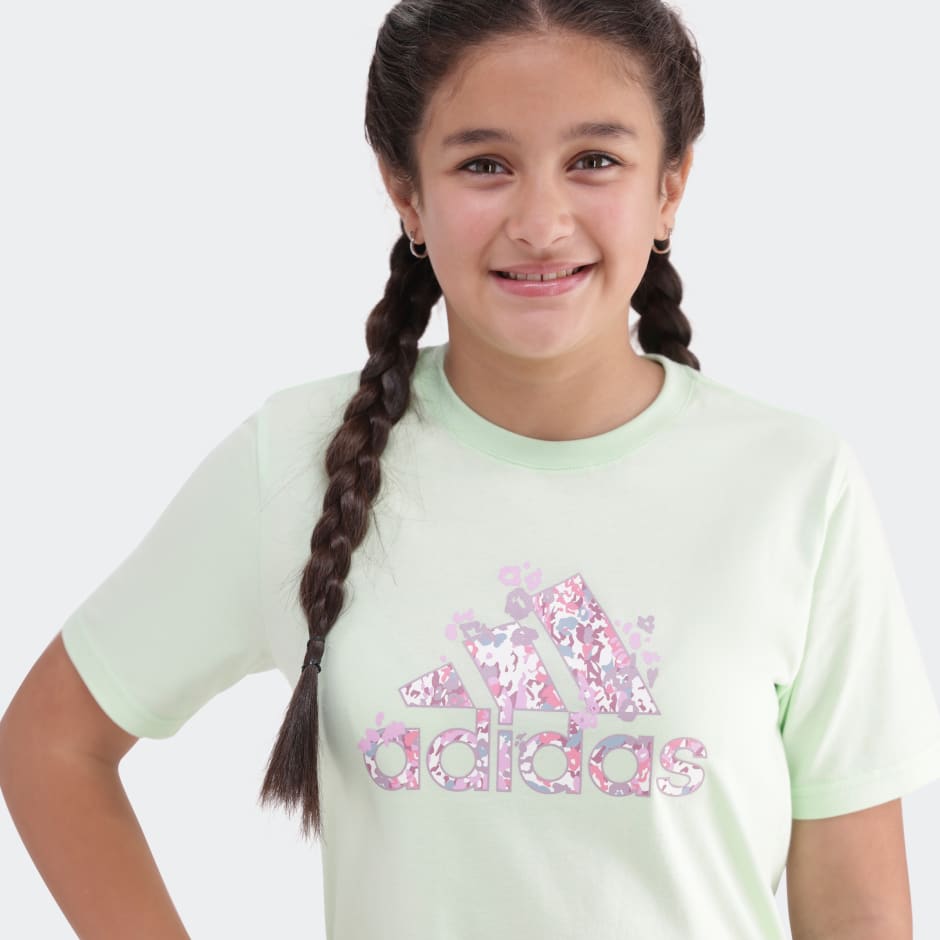 Floral Badge of Sport Graphic T-Shirt