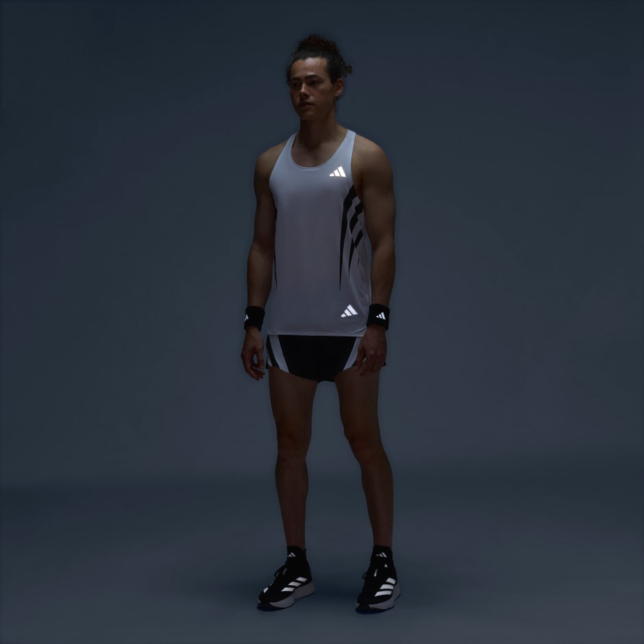 日本未発売 ADIZERO RUNNING SINGLET ADIDAS Clothing - Adizero Archive Running Singlet - White | adidas Oman