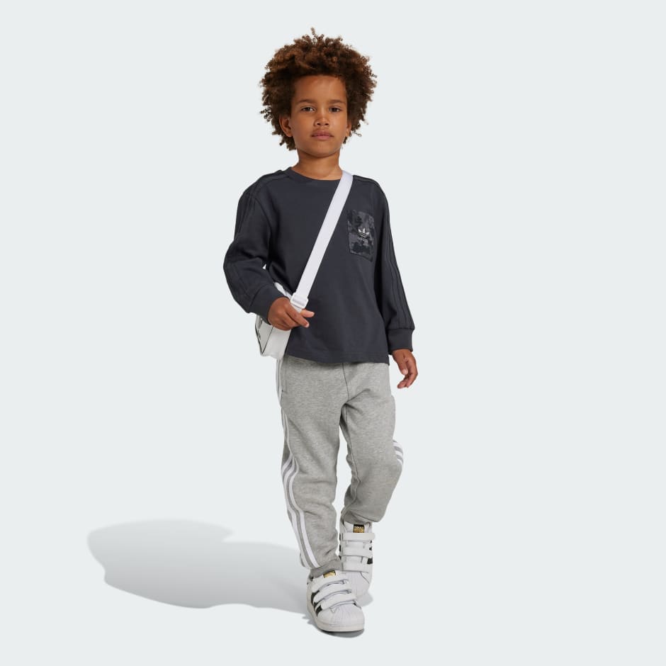 Long Sleeve Tee with Chest Pocket Kids