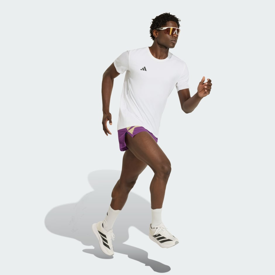 Pantaloni scurți Adizero Road to Records cu fante