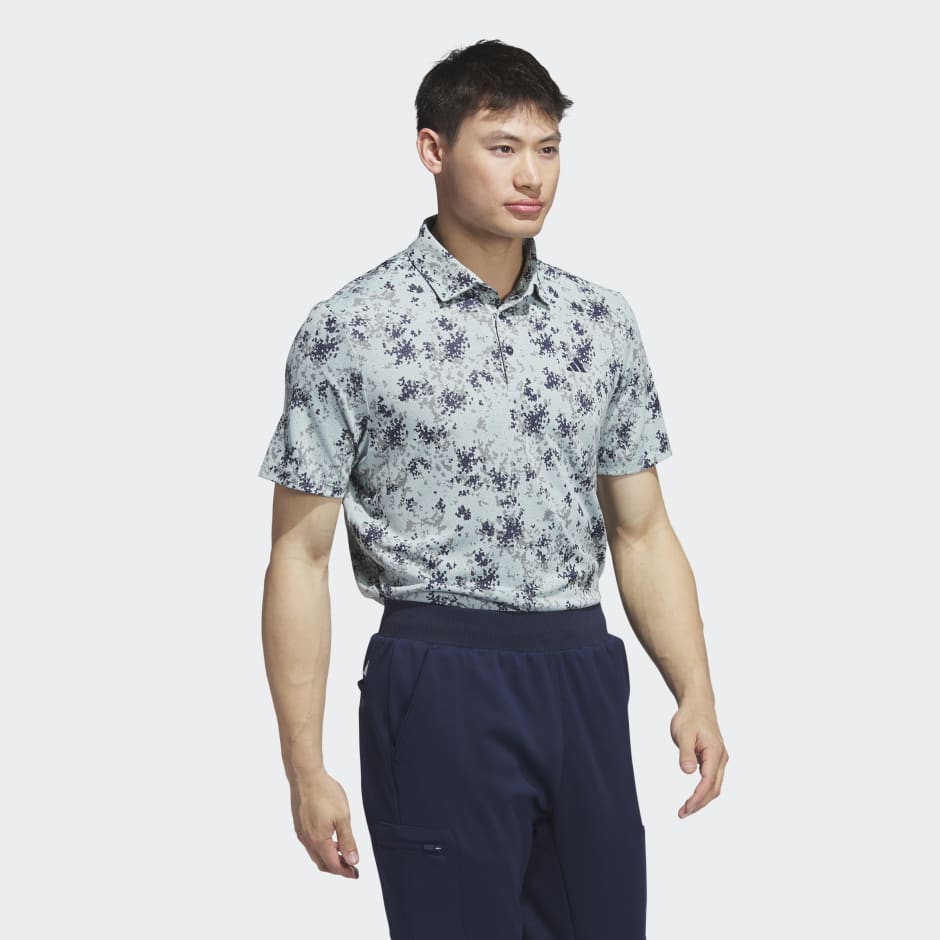 Burst Jacquard Golf Polo Shirt