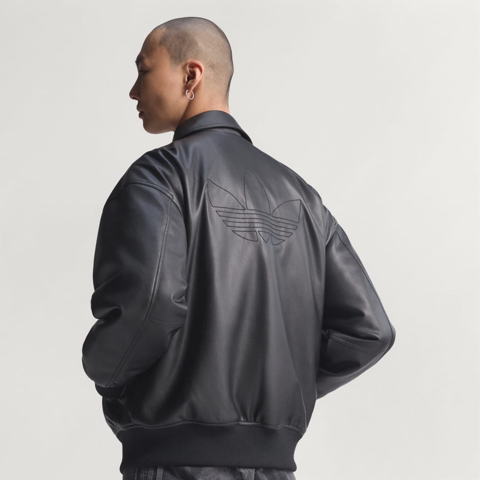PREMIUM ESSENTIALS PLEATHER BOMBER JACKET