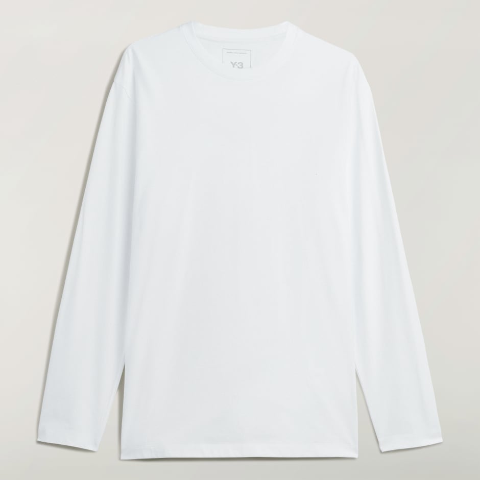 Tricou Y-3 cu imprimeu grafic, cu m&acirc;neci lungi