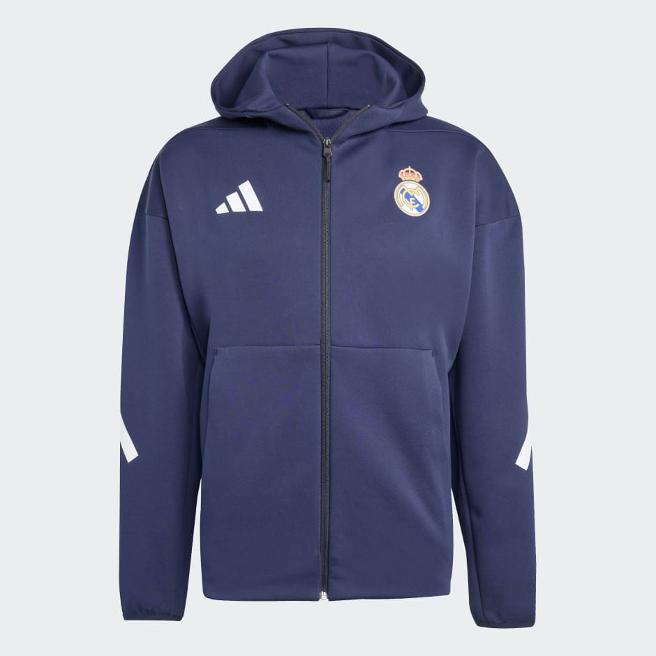 Clothing - Real Madrid ADIDAS Z.N.E. Anthem Jacket - Blue | adidas