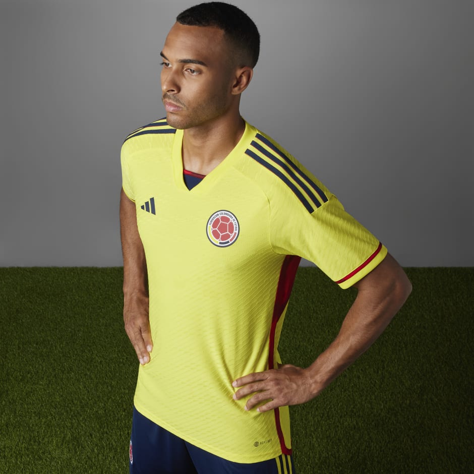 adidas Colombia 22 Home Authentic Jersey - Yellow