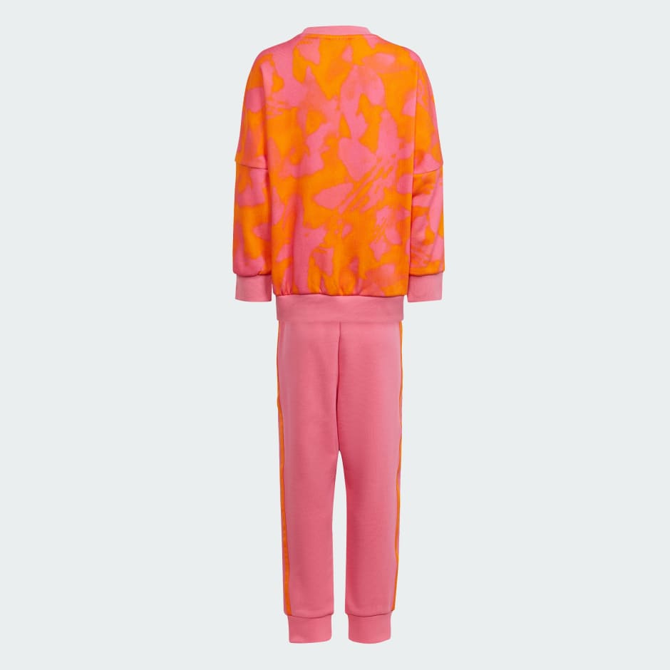 Kids orange adidas store tracksuit