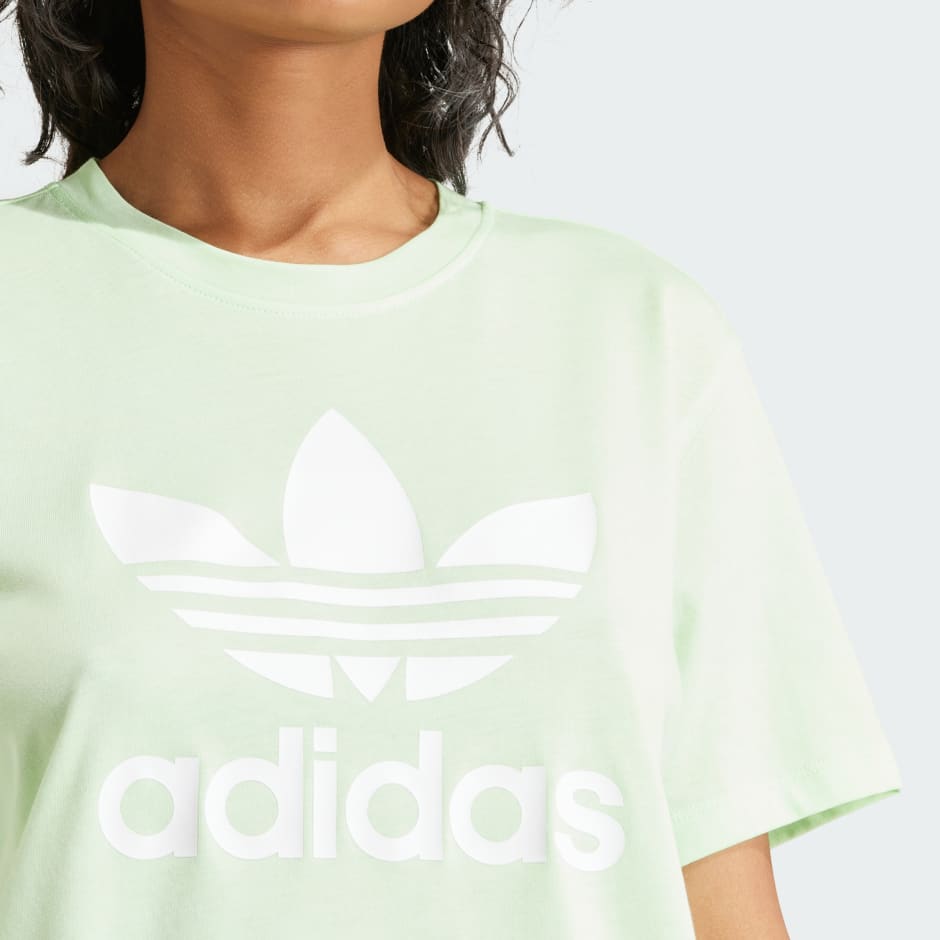 Adidas originals big trefoil best sale boxy tee