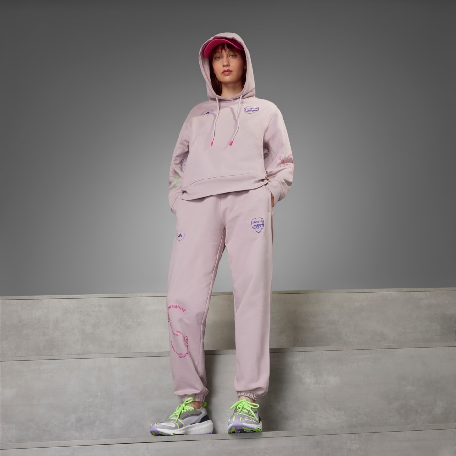 Women F Mauve adidas by Stella McCartney × Arsenal Oversized T-Shirt